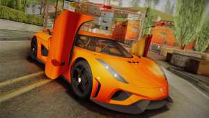 Koenigsegg Regera 2016 Bonus для GTA San Andreas вид спереди