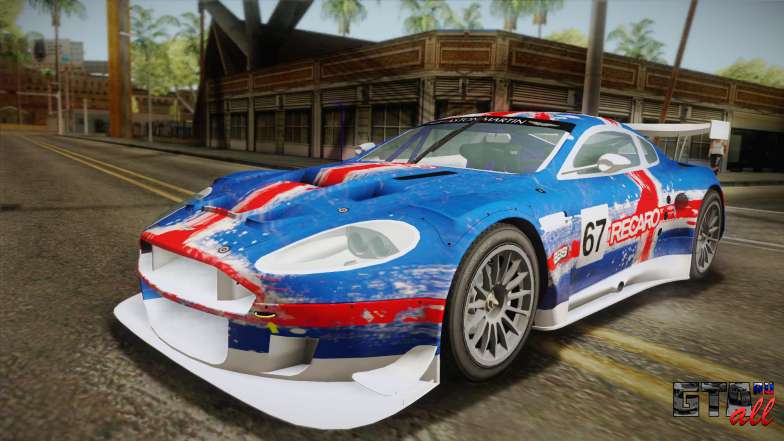 Aston Martin Racing DBR9 2005 v2.0.1 YCH для GTA San Andreas синяя покраска