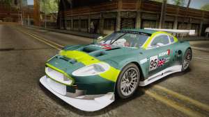 Aston Martin Racing DBR9 2005 v2.0.1 YCH для GTA San Andreas спортивная зеленая покраска