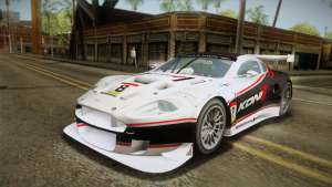 Aston Martin Racing DBR9 2005 v2.0.1 YCH для GTA San Andreas белый цвет