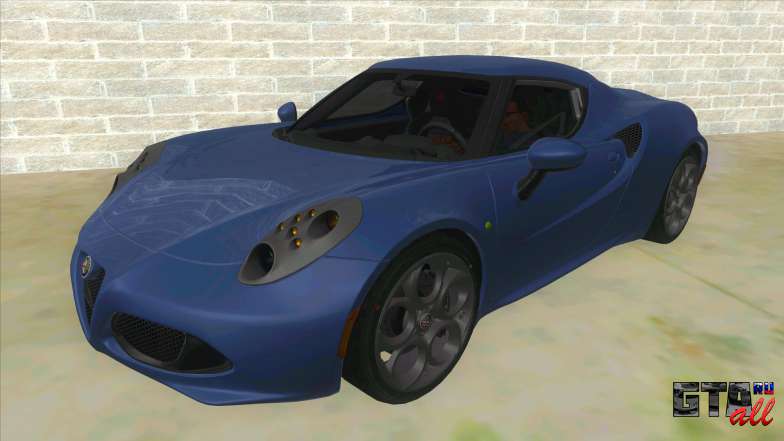 Alfa Romeo 4C для GTA San Andreas вид спереди