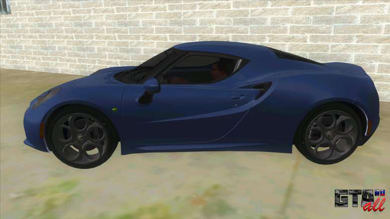 Alfa Romeo 4C для GTA San Andreas вид сбоку