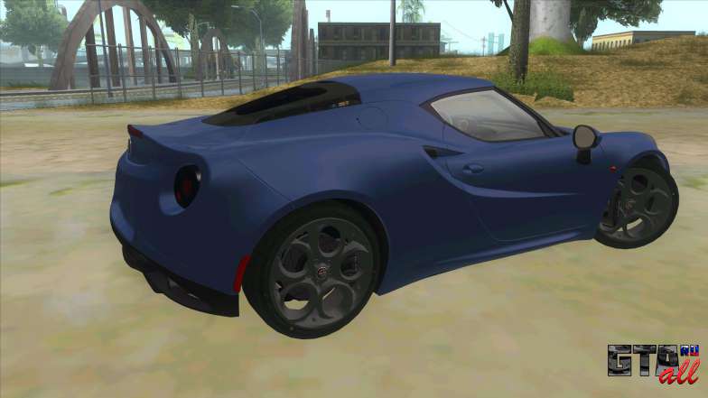 Alfa Romeo 4C для GTA San Andreas задняя часть