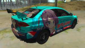 Tsukiko Itasha Evo X Vinyl для GTA San Andreas задняя часть