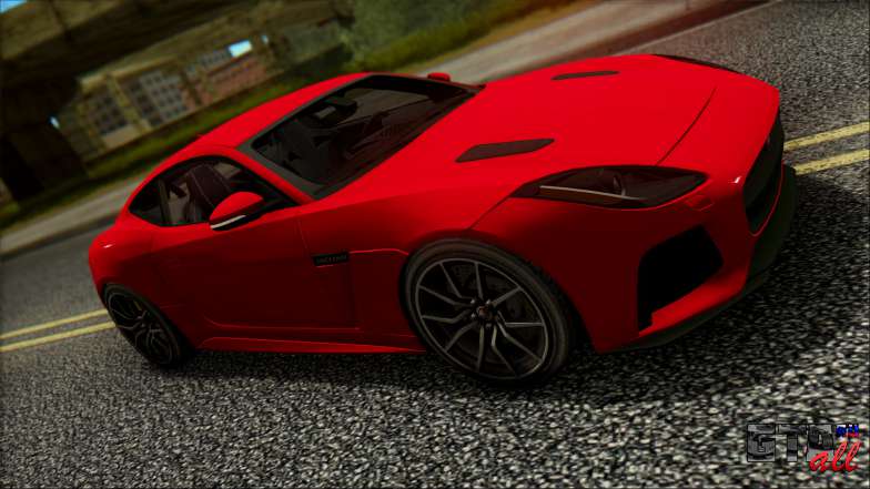 Jaguar F-Type SVR 2016 для GTA San Andreas вид спереди