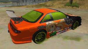 Azuki Azusa Itasha Nissan Silvia Vinyl для GTA San Andreas задняя часть