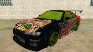 Azuki Azusa Itasha Nissan Silvia Vinyl для GTA San Andreas передняя часть