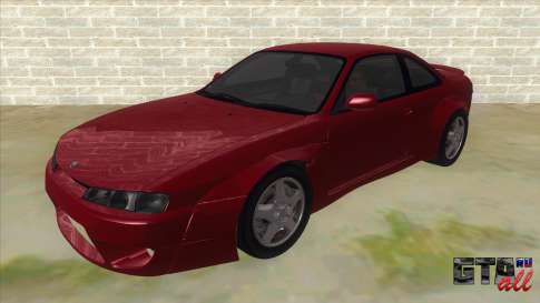 Nissan Silvia S14 Tuned для GTA San Andreas вид спереди