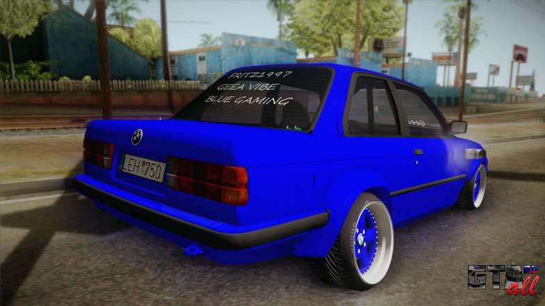 BMW M3 E30 Rocketbunny для GTA San Andreas задняя часть