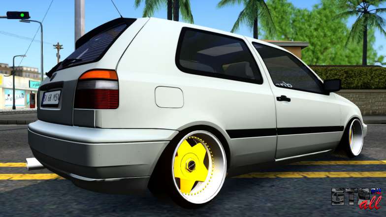 Volkswagen Golf 3 Low для GTA San Andreas вид сзади