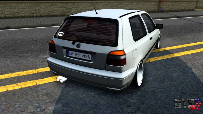 Volkswagen Golf 3 Low для GTA San Andreas багажник