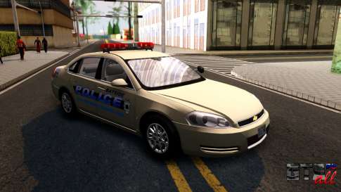 2007 Chevy Impala Bayside Police для GTA San Andreas вид спереди