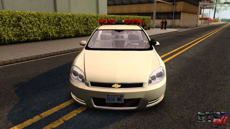 2007 Chevy Impala Bayside Police для GTA San Andreas фронтальный вид