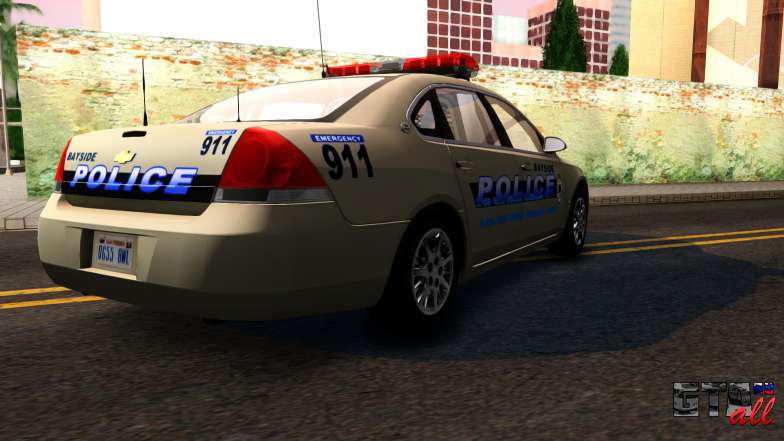 2007 Chevy Impala Bayside Police для GTA San Andreas багажник