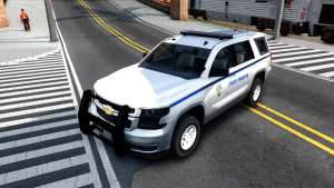 2015 Chevy Tahoe San Andreas State Trooper для GTA San Andreas вид спереди