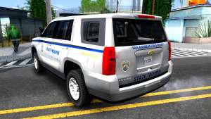 2015 Chevy Tahoe San Andreas State Trooper для GTA San Andreas вид сзади