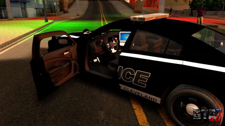 2014 Dodge Charger Cleveland TN Police для GTA San Andreas открытая дверь