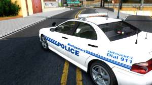 1998 Dinka Chavos Montgomery Police Department для GTA San Andreas задняя часть