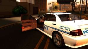 1998 Dinka Chavos Montgomery Police Department для GTA San Andreas открытая дверь