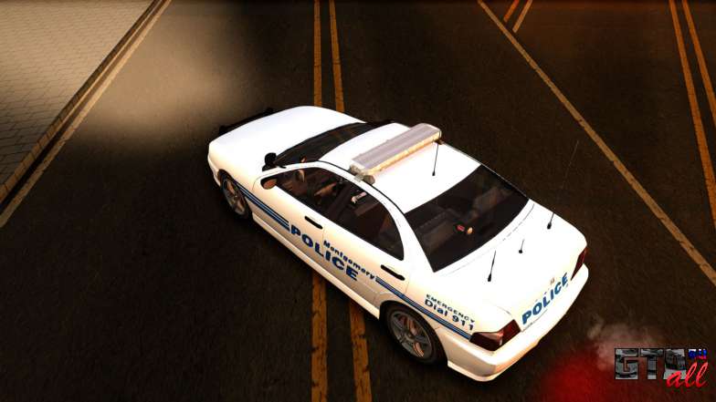 1998 Dinka Chavos Montgomery Police Department для GTA San Andreas сверху