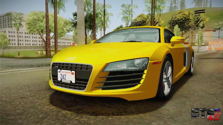 Audi R8 Coupe 4.2 FSI quattro US-Spec v1.0.0 для GTA San Andreas вид спереди