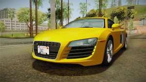 Audi R8 Coupe 4.2 FSI quattro US-Spec v1.0.0 для GTA San Andreas вид спереди