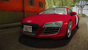 Audi R8 Coupe 4.2 FSI quattro US-Spec v1.0.0 YCH для GTA San Andreas вид спереди