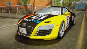 Audi R8 Coupe 4.2 FSI quattro US-Spec v1.0.0 YCH для GTA San Andreas желтая покраска