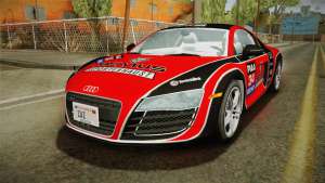 Audi R8 Coupe 4.2 FSI quattro US-Spec v1.0.0 YCH для GTA San Andreas красный