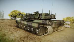 Abrams Tank Woolant Camo для GTA San Andreas вид сзади