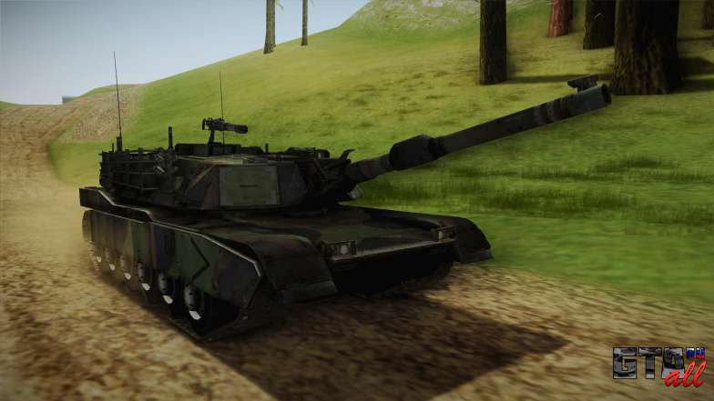 Abrams Tank Woolant Camo для GTA San Andreas вид спереди