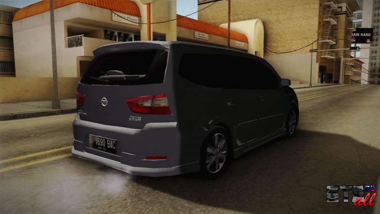 Nissan Grand Livina Highway Star для GTA San Andreas багажник сзади