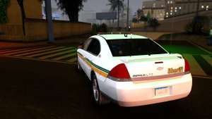 2008 Chevrolet Impala LTZ County Sheriff для GTA San Andreas задняя часть