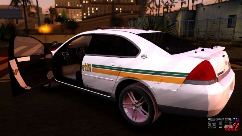 2008 Chevrolet Impala LTZ County Sheriff для GTA San Andreas дверь открыта