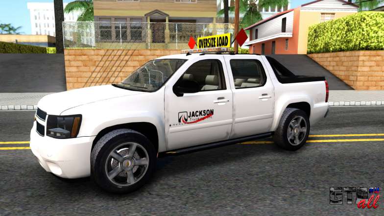 2007 Chevy Avalanche - Pilot Car для GTA San Andreas вид сбоку