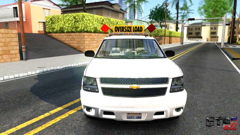 2007 Chevy Avalanche - Pilot Car для GTA San Andreas фронтальный вид