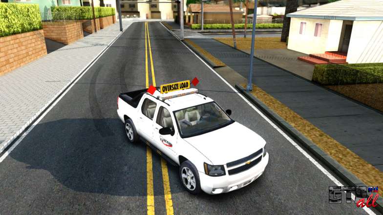 2007 Chevy Avalanche - Pilot Car для GTA San Andreas вид сверху