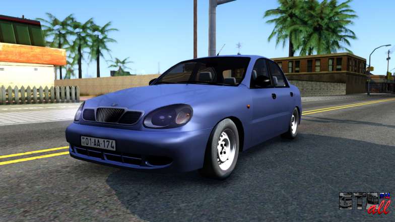 Daewoo Lanos для GTA San Andreas вид спереди