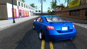 Honda Civic Si для GTA San Andreas задняя часть