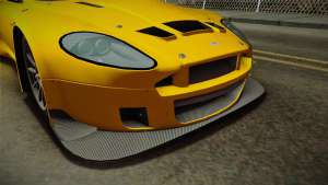 Aston Martin Racing DBRS9 GT3 2006 v1.0.6 Dirt для GTA San Andreas передние фары