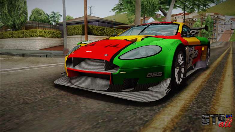 Aston Martin Racing DBRS9 GT3 2006 v1.0.6 Dirt для GTA San Andreas спортивная покраска