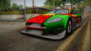 Aston Martin Racing DBRS9 GT3 2006 v1.0.6 Dirt для GTA San Andreas спортивная покраска