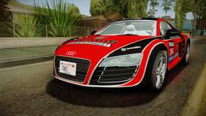 Audi R8 Coupe 4.2 FSI quattro EU-Spec 2008 Dirt красного цвета