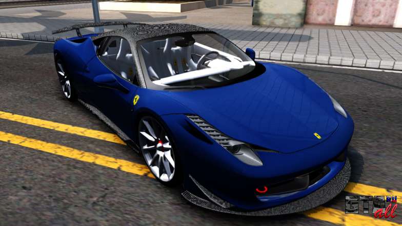 Ferrari 458 Italia Tune для GTA San Andreas вид спереди