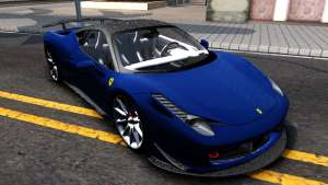 Ferrari 458 Italia Tune для GTA San Andreas вид спереди