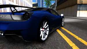 Ferrari 458 Italia Tune для GTA San Andreas сбоку