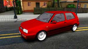 Volkswagen Golf Mk3 1997 для GTA San Andreas вид спереди