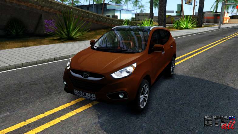 Hyundai ix35 Aze для GTA San Andreas вид спереди