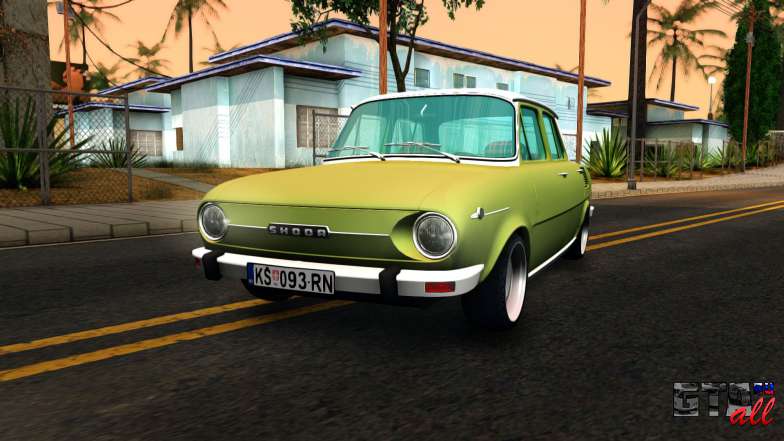 Skoda 100 для GTA San Andreas вид спереди