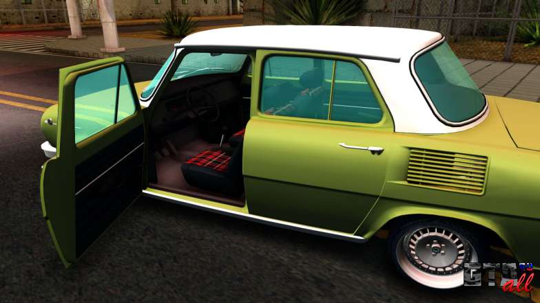 Skoda 100 для GTA San Andreas открытая дверь